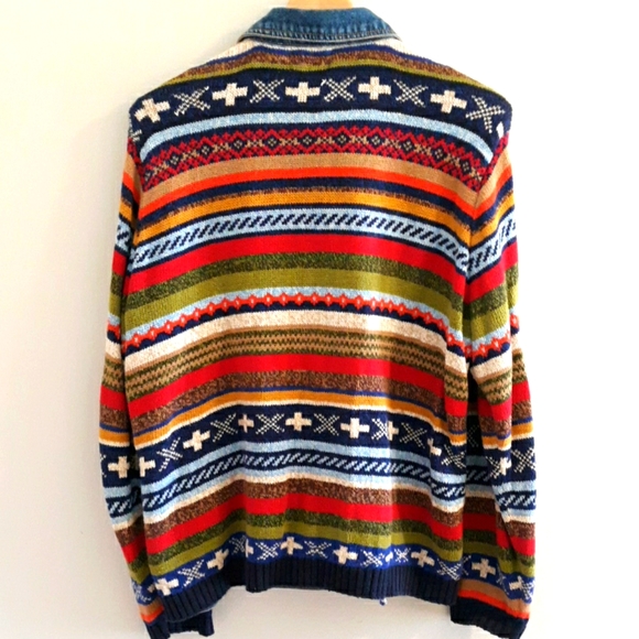 Vintage Denim Sweater jacket - Picture 2 of 4